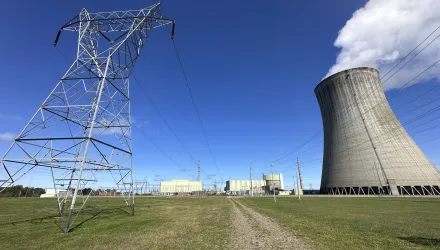 Nine Mile Point Clean Energy Center nuclear power plant is in Scriba, N.Y., Monday, Sept. 8, 2025. (AP Photo/Ted Shaffrey)