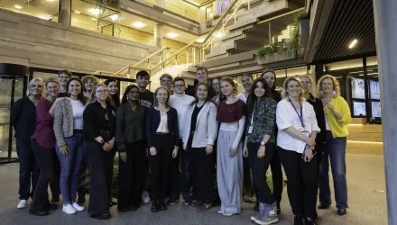 The participants of the Arctic Youth Futures Workshop pose for a group photo in Reykjavik, Iceland.