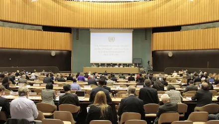 People in an auditorium