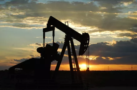 Oil Pump Jack Between Seminole and Andrews, West Texas, August 13, 2008.
