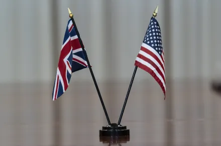U.S. and UK flags