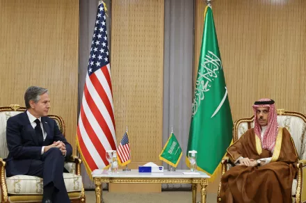 U.S. Secretary of State Antony Blinken meets with Saudi Arabia's Foreign Minister Prince Faisal bin Farhan,