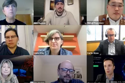 Virtual participants in the Arctic Resilience Forum 2020.