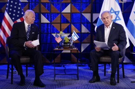 Joe Biden and Benjamin Netanyahu