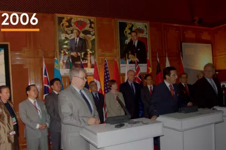 The United States and Russia announce the Global Initiative to Combat Nuclear Terrorism (GICNT). Source: U.S. State Department