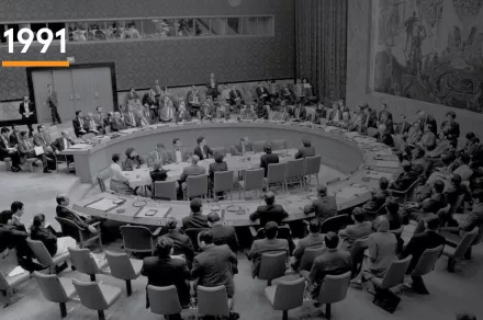 P5 members support UN Security Council Resolution 687, establishing the UN Special Commission to investigate Iraq’s nuclear and other WMD programs. Source: United Nations