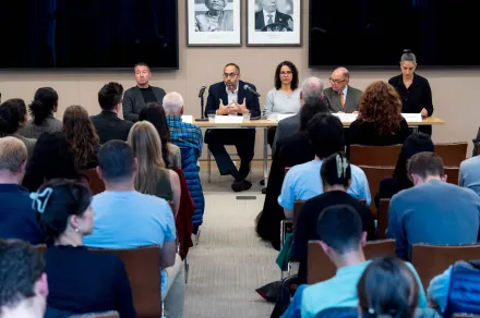 panel with Tarek Masoud and additional speakers on the one year anniversary of the Oct. 7 attacks