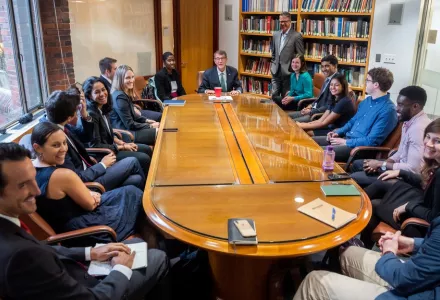 Belfer IGA Fellows are welcomed to the Belfer Center for Science and International Affairs