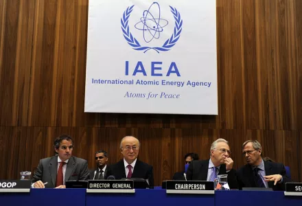 An IAEA Board of Governors meeting in 2011.