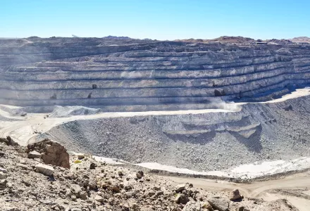 The Rio Tinto Rössing uranium mine in Namibia.