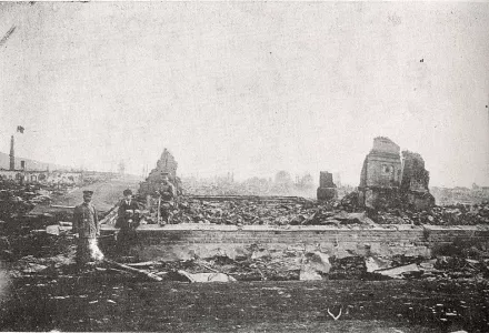 Ruins of Nikolaevsk in the Russian Far East, June 1920