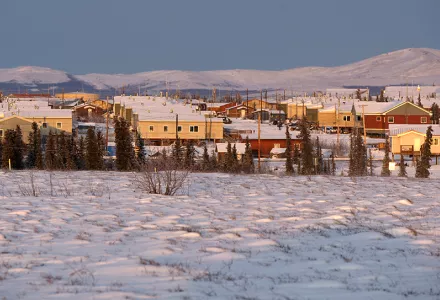 Inupiat Eskimo village of Noorvik, Alaska