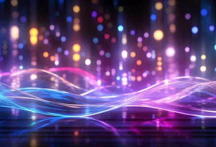 Adobe Stock Image of nebulous colorful waves