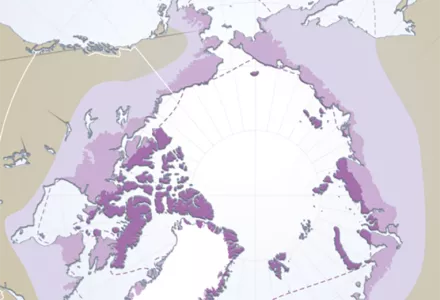 Bioclimatic zones in the Arctic region