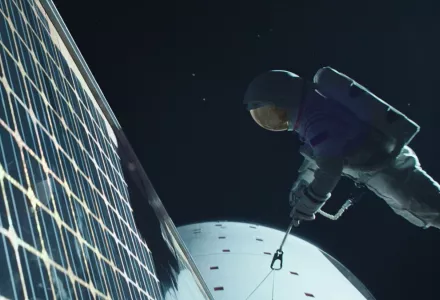 A scene from Netflix’s “Away.”