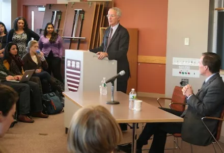 Ambassador Munter addresses the first annual South Asia Week in 2012.