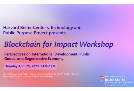 Blockchain for Impact Workshop