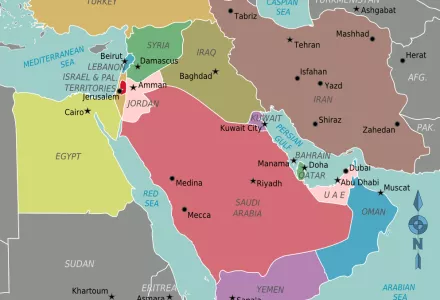 Map of the Middle East