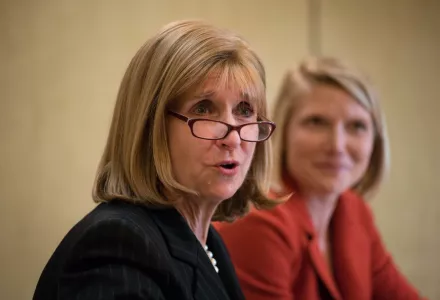 Ambassador Paula Dobriansky with Cathryn Cluver Ashbrook