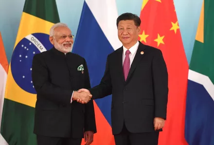 Indian Prime Minister Narendra Modi and Chinese President Xi Jinping in 2017.