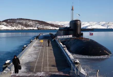 A Russian Delta IV submarine.