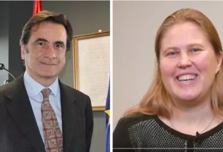 Ambassador Fidel Sendagorta and Professor Catherine Gegout