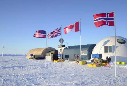 Ice Camp Sargo, located in the Arctic Circle, serves as the main stage for Ice Exercise 2016.