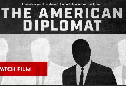 Advertisement for the American Diplomat film