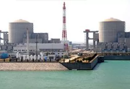 The No.1 and No.2 reactors at the Tianwan Nuclear Power Plant in Lianyungang city, China, 22 Mar. 2009.