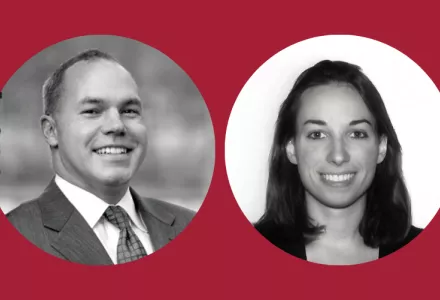 Joseph Aldy (L) and Sarah Armitage (R)