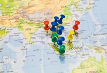 ASEAN countries on the map.