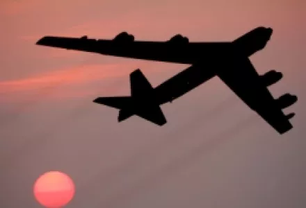 B-52 Airplane Silhouette