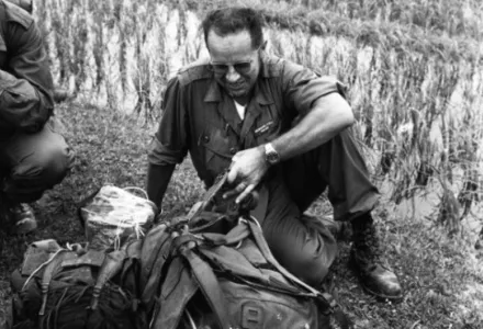 Bernard Fall with C Company, 1/9 Marines, February 20, 1967