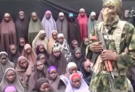Boko Haram has been waging war in northern Nigeria since 2002. Starting in 2013, it began kidnapping and trafficking women and girls, including over 200 Chibok schoolgirls as shown above.
