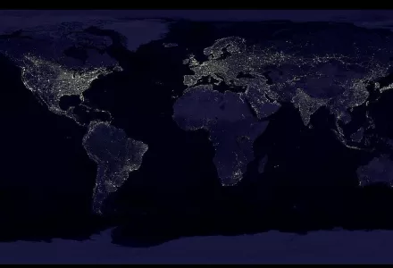 Earth at night
