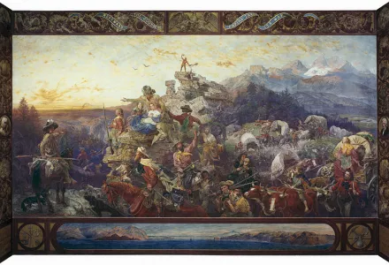 "Westward the Course of Empire Takes Its Way" by Emanuel Leutze (1861). 