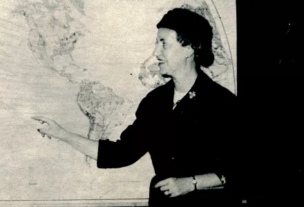 Vera Micheles Dean, research director of the Foreign Policy Association.