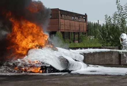 Aqueous film-forming foam (AFFF), a powerful fire suppressant, is a major source of PFAS contamination in drinking water around the country.