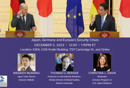 Japan, Germany, and Eurasia's Security Crises poster