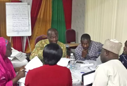USIP 2-day workshop in September 2014, conducted in partnership with the West African Network for Peacebuilding (WANEP)-Nigeria, was aimed at preparing representatives from 20 Nigerian civil society organizations to take proactive steps toward a peaceful electoral process.