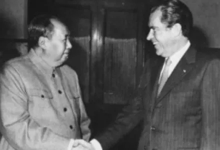 President Richard M. Nixon meets with China's Communist Party Leader, Mao Ze-Dong, 02/29/1972