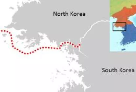 Northern Limit Line separating North and South Korea