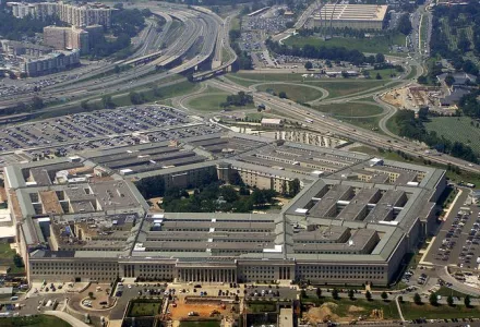 Aerial view of The Pentagon, Arlington, Virginia