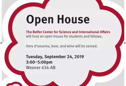 Belfer Open House Poster