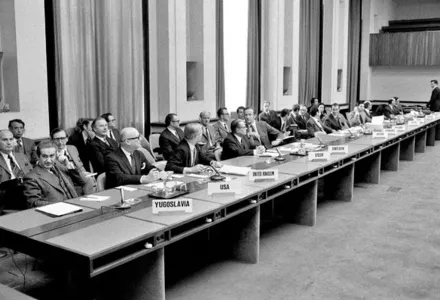 First meeting of the Preparatory Committee for the Review Conference of the Parties to the NPT, United Nations, Geneva, Switzerland, 1 April 1974.