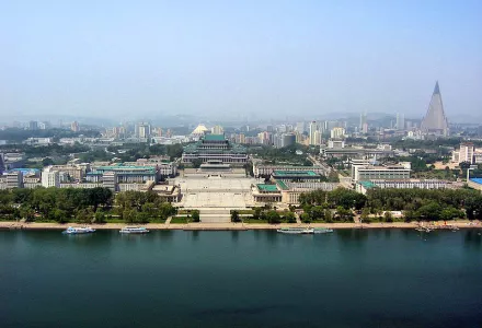 Panorama of Pyongyang, North Korea.