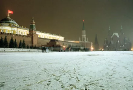The Soviet flag flies over the Kremlin at Red Square in Moscow, Russia, Dec. 21, 1991. The flag was replaced by the Russian flag on Jan. 1, 1992. The signing of the commonwealth of former republics agreement in Alma Alta brought an end to the USSR.