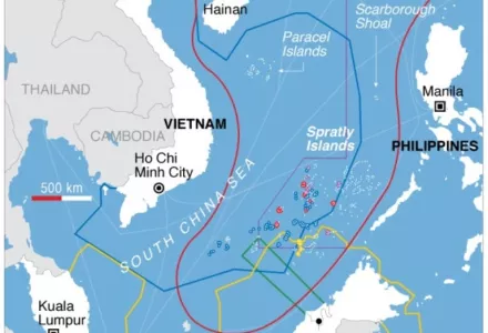 South China Sea claims map