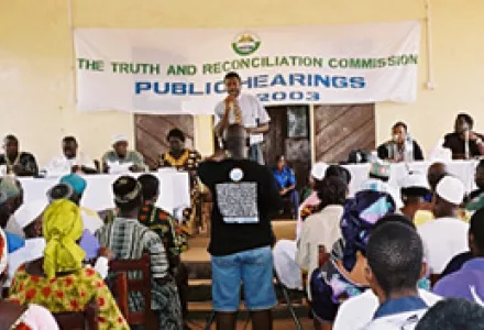 Truth and Reconciliation Commission in Moyamba, Sierra Leone, 2003