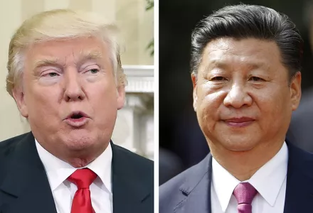 Donald Trump and Xi Jinping